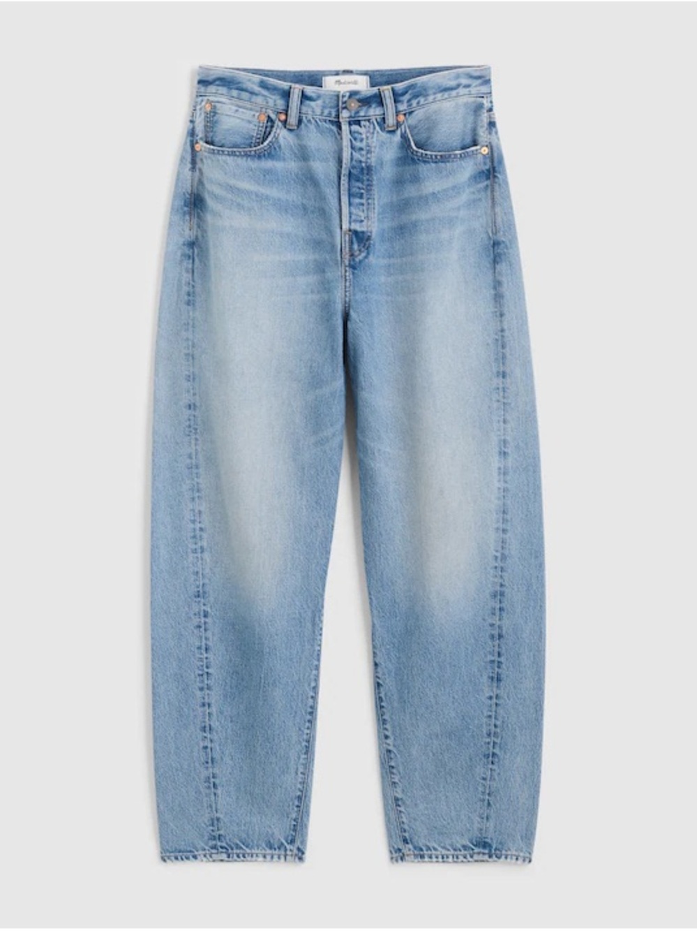 Madewell The Arc-Leg Jean Light Wash High-Rise Relaxed Jeans